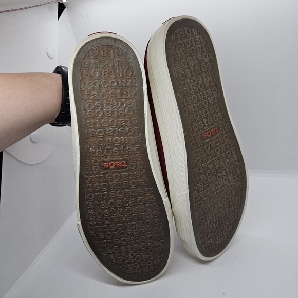Taos EZ Soul red canvas slip on sneaker mules size 9.5 - Picture 5 of 10